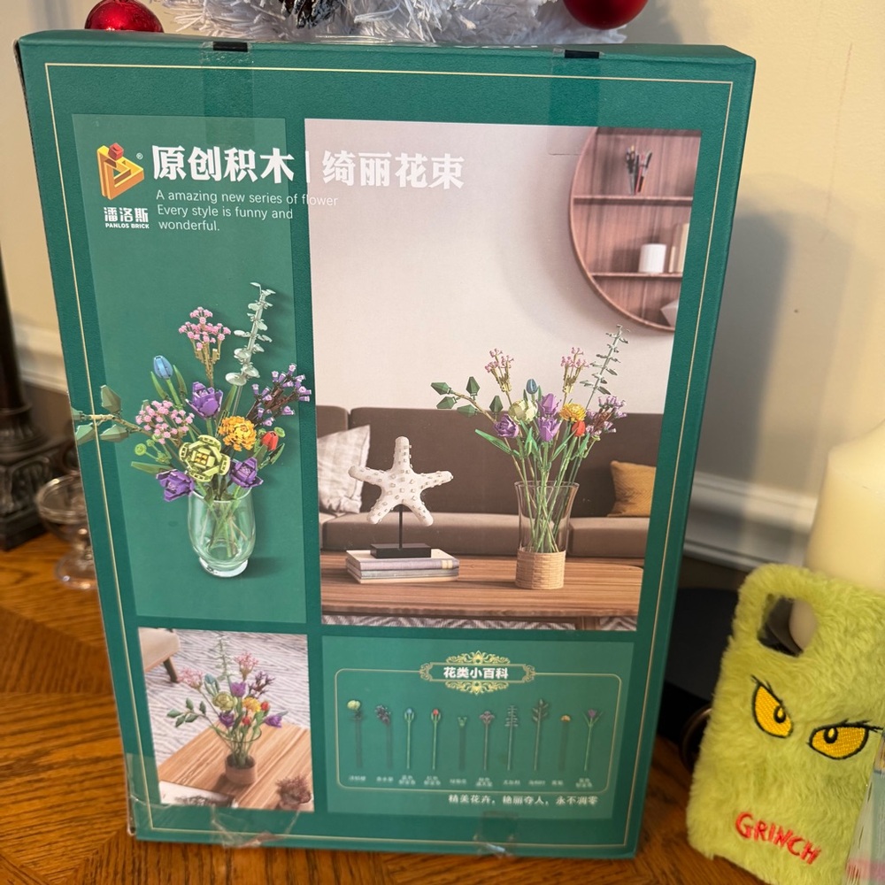 Hey tech 999 piece 3D building blocks Green and Multicolor Flower Bouquet Set - Picture 7 of 11